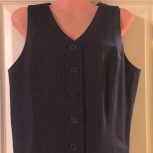 Alfani Button Down Vest with Back Closure